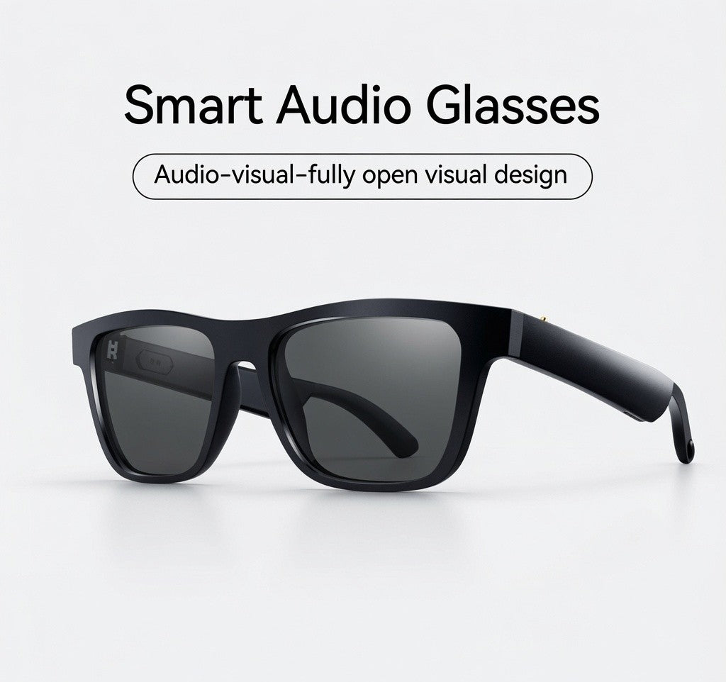Smart Glasses Black Technology Headset Bluetooth Sunglasses